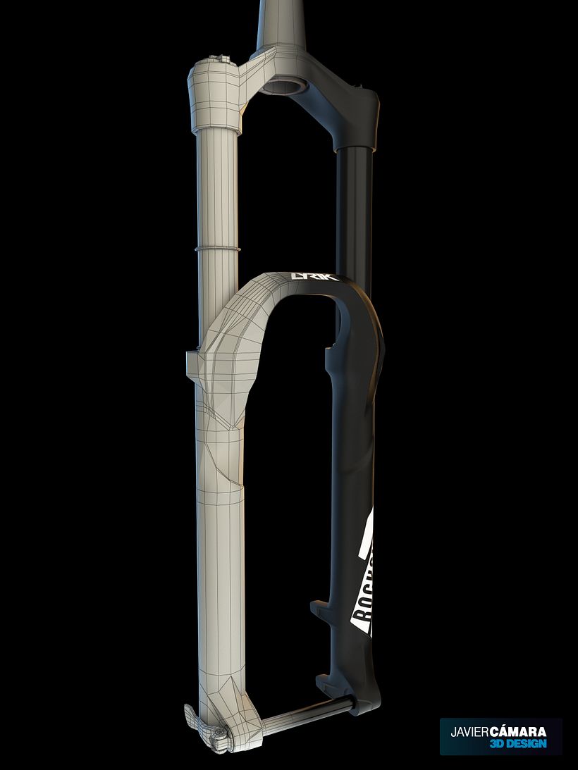 3D - Bike Suspension Rock Shox Lyrik 4