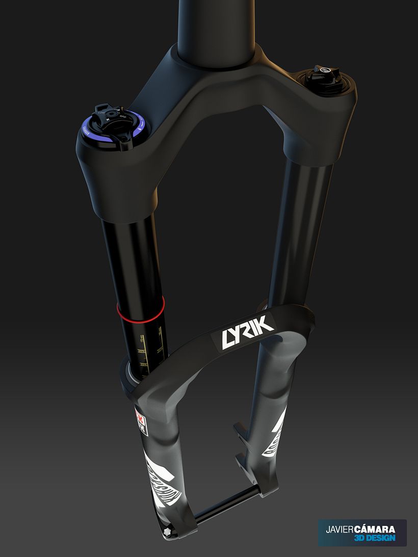 3D - Bike Suspension Rock Shox Lyrik 7