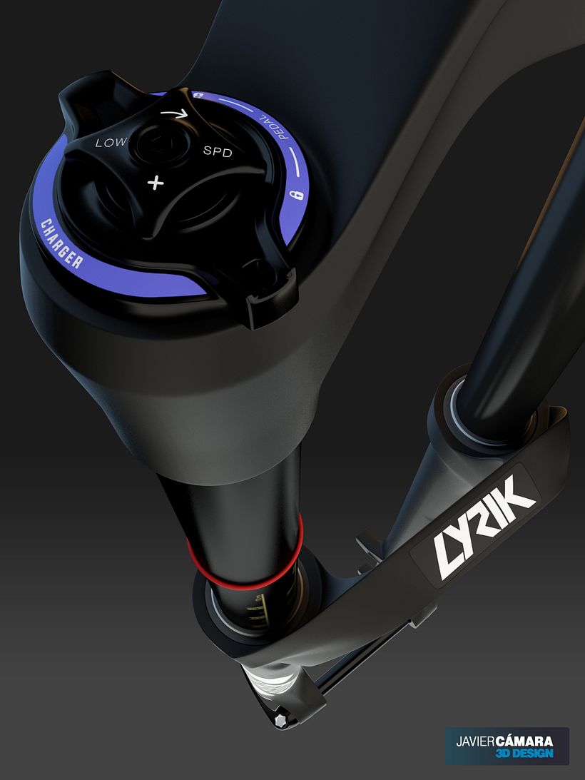3D - Bike Suspension Rock Shox Lyrik 14
