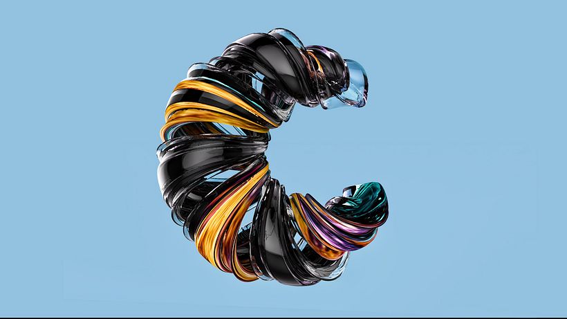 Alfabeto typografico en 3D 3