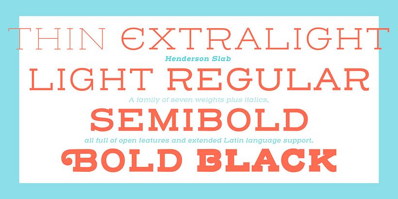 Érase una vez... la tipografía Henderson Slab 11