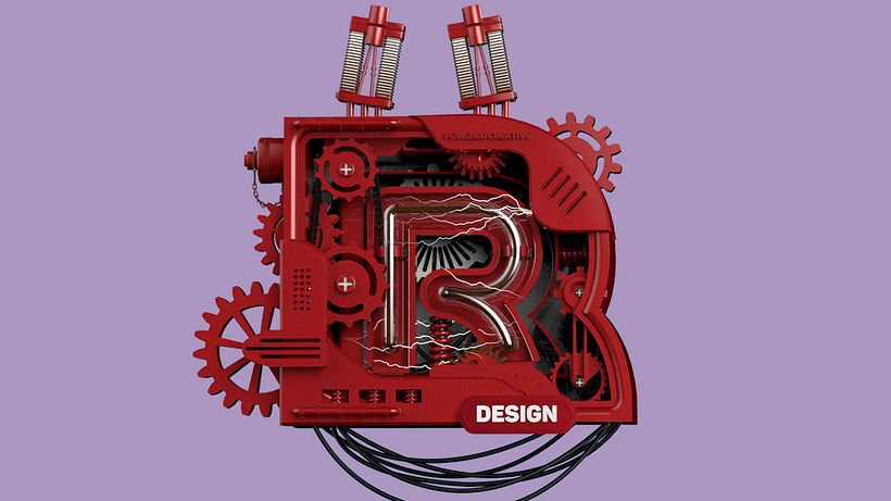 Alfabeto typografico en 3D 18