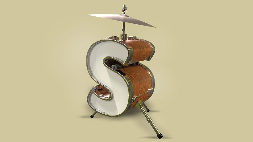 Alfabeto typografico en 3D 19