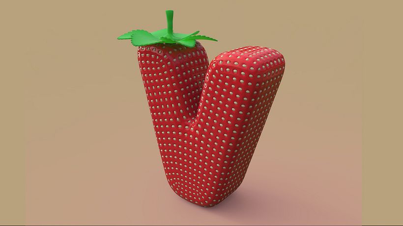 Alfabeto typografico en 3D 22