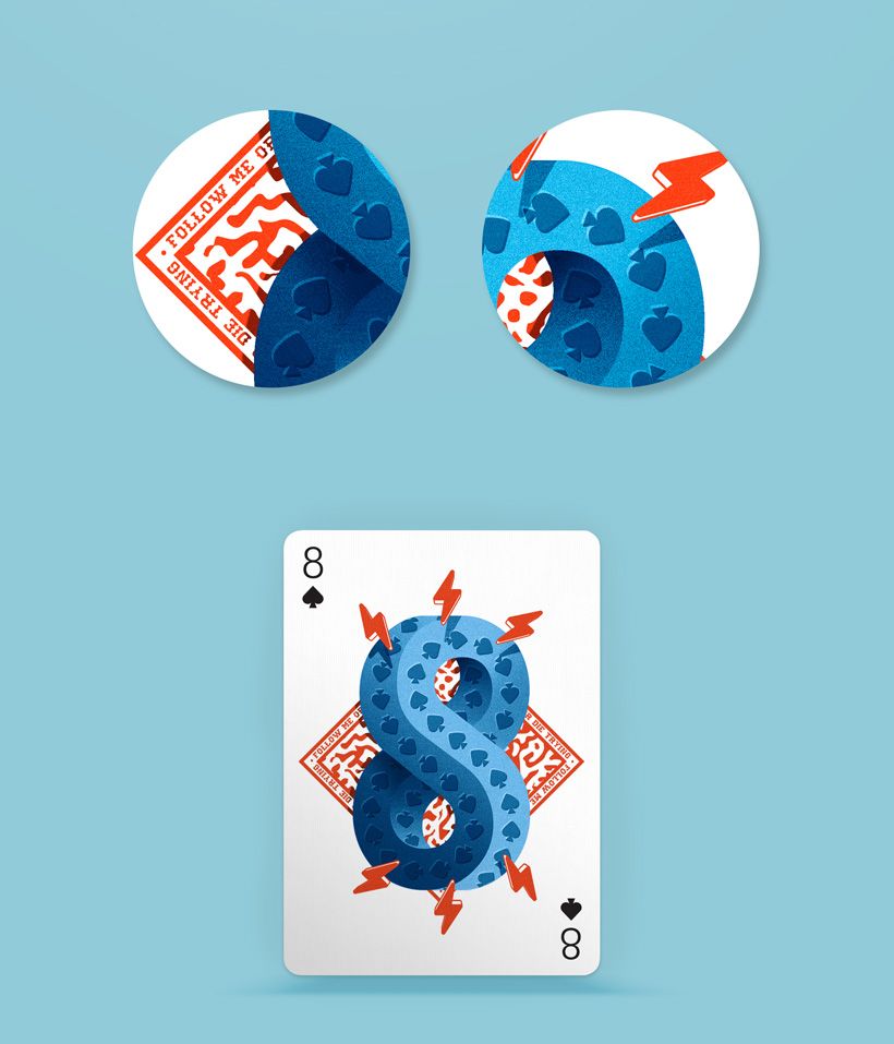 Playing Arts - 8 of Spades ♠ - Traditional illustration