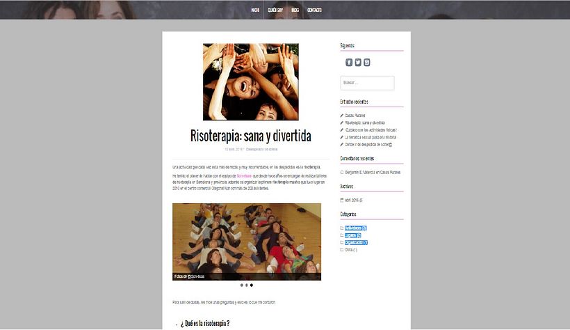 Web Desespedida de Soltera - Wordpress 2