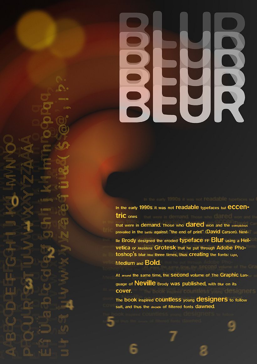 Cartel para la tipografía Blur -1