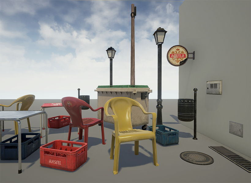 Low poly props 1