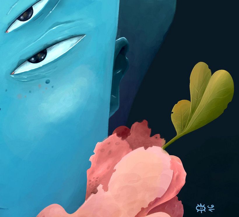 Microbians crea seres de otro planeta con Procreate 7
