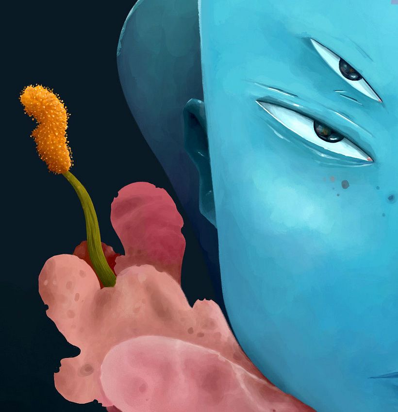 Microbians crea seres de otro planeta con Procreate 8