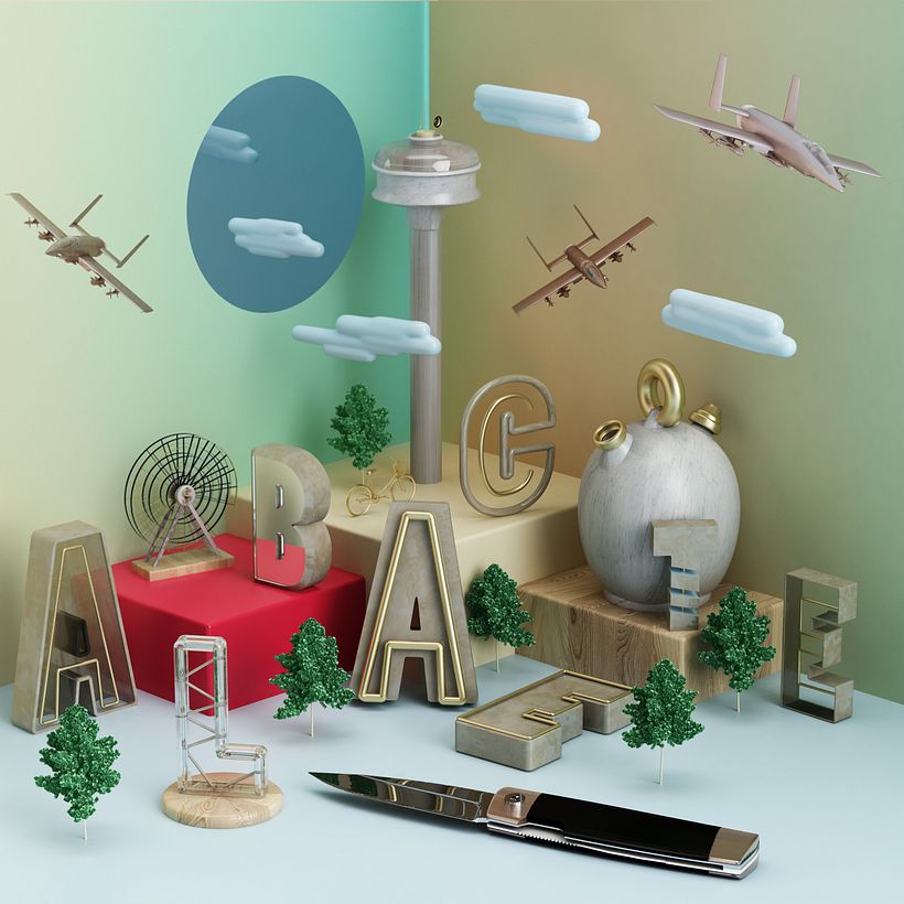 - Albacete -  Mi Proyecto del curso: Dirección de Arte con Cinema 4D - 3D