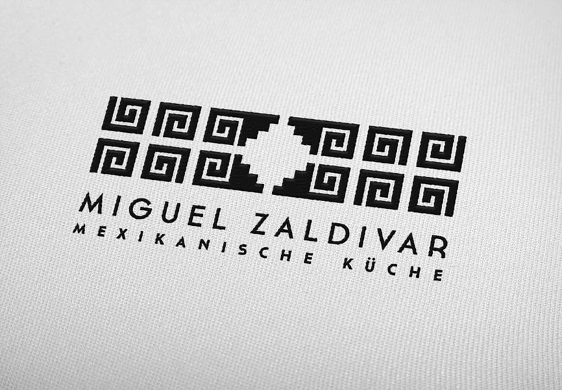 Imagotipo creado para el Chef Miguel Angel Zaldívar, cocinero mexicano. 1