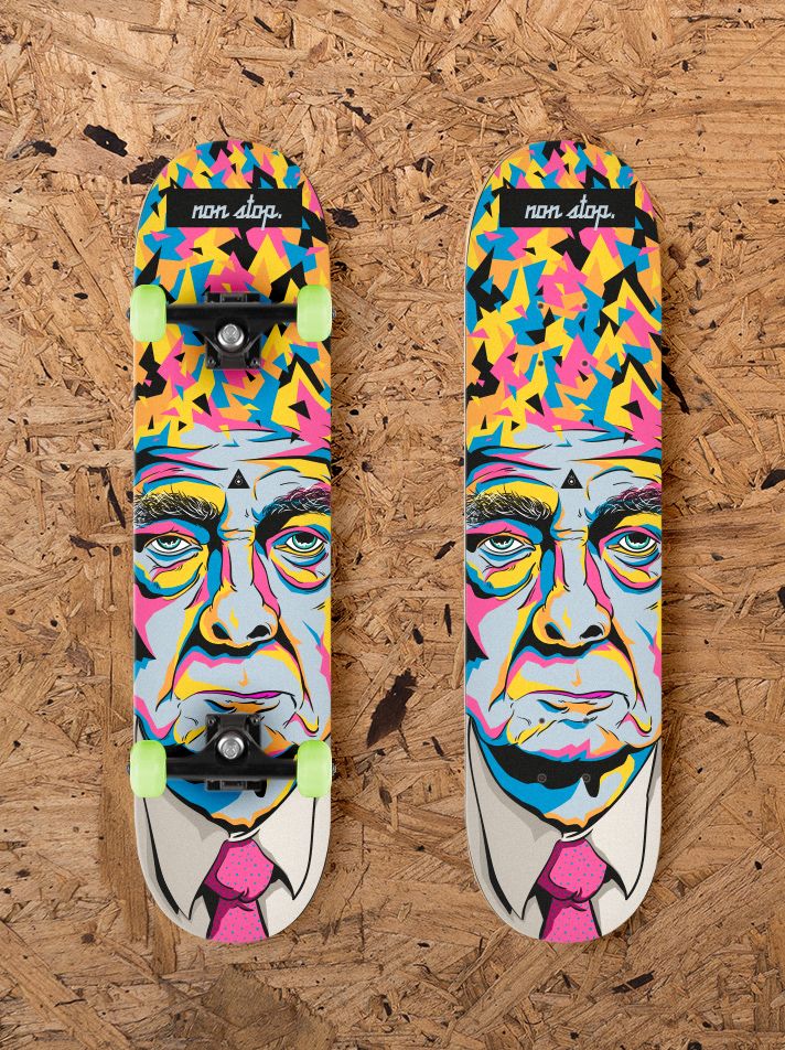 -Non stop- diseño tabla skate/ New project -Non stop- skate design. -1