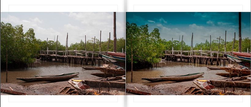 LIBRO.  ANTES y DESPUÉS.    Fotos de Gambia. Curso Revelado LIGHTROOM 0