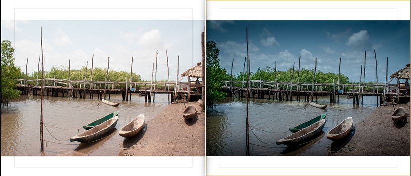 LIBRO.  ANTES y DESPUÉS.    Fotos de Gambia. Curso Revelado LIGHTROOM 1