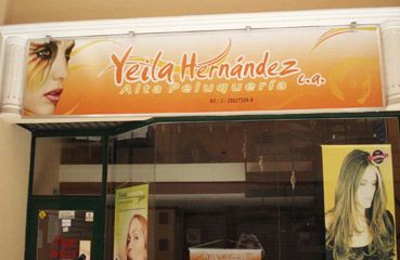Publicidad exterior: Diseño de aviso Peluqueria Yeila -1