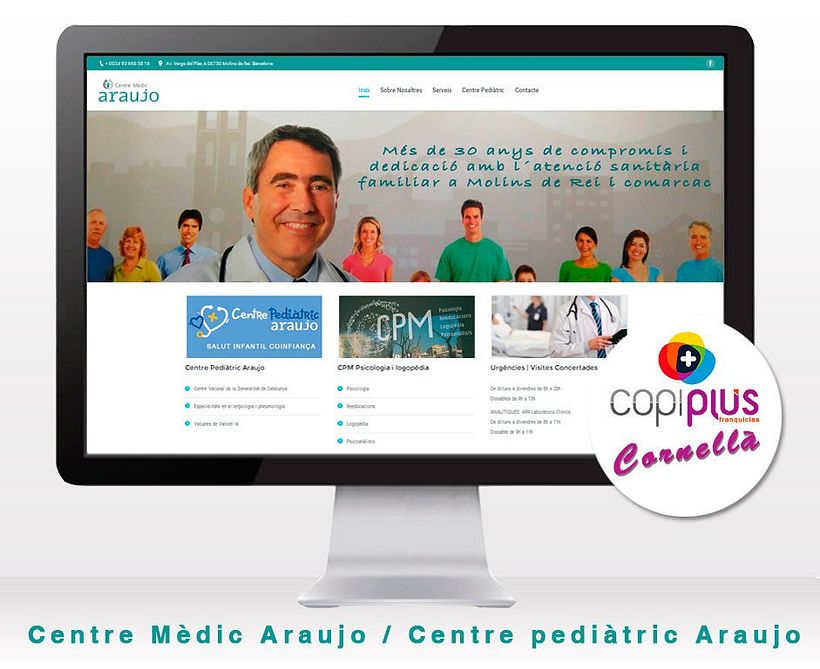 Diseño web Centre Mèdic Araujo -1