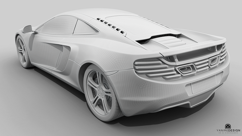 3D Car McLaren MP4  0