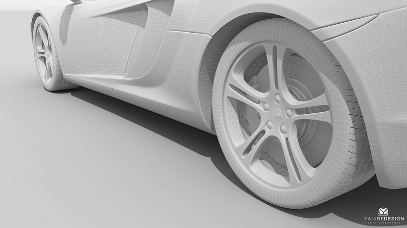 3D Car McLaren MP4  2