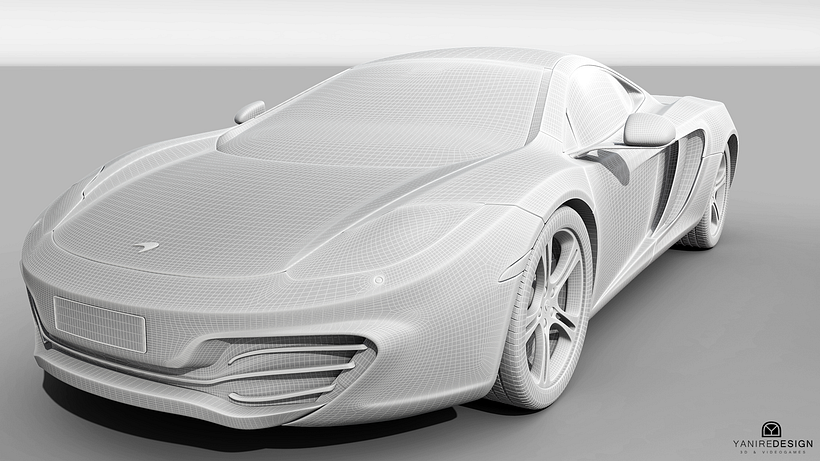 3D Car McLaren MP4  4
