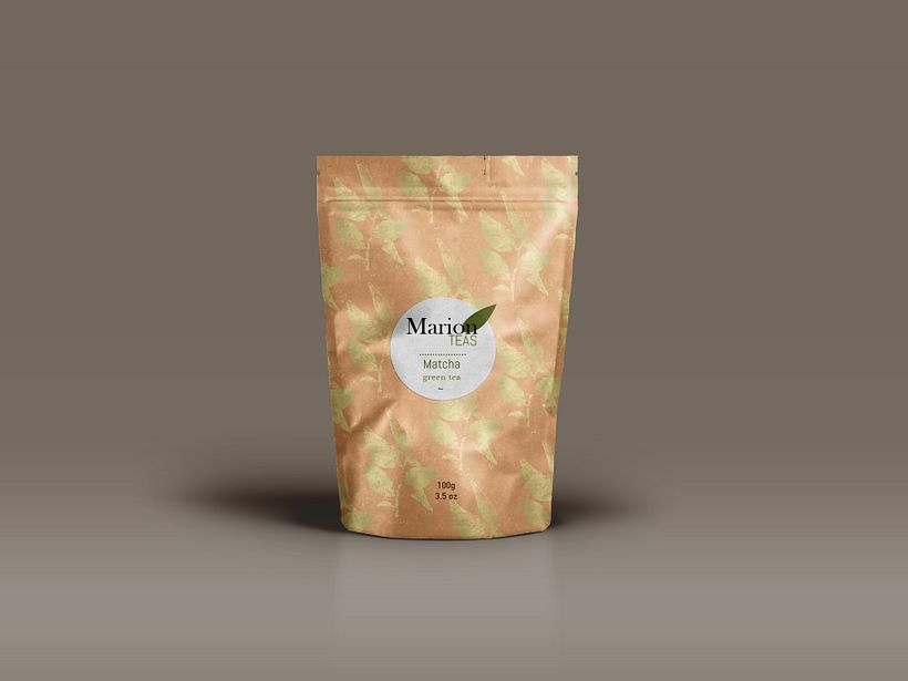 Marion Teas logo y packaging  1