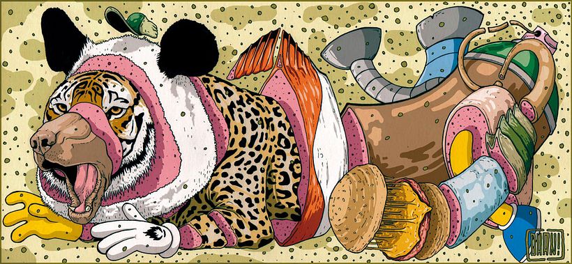 Ilustraciones con reminiscencias urbanas de Dhani Barragan 13