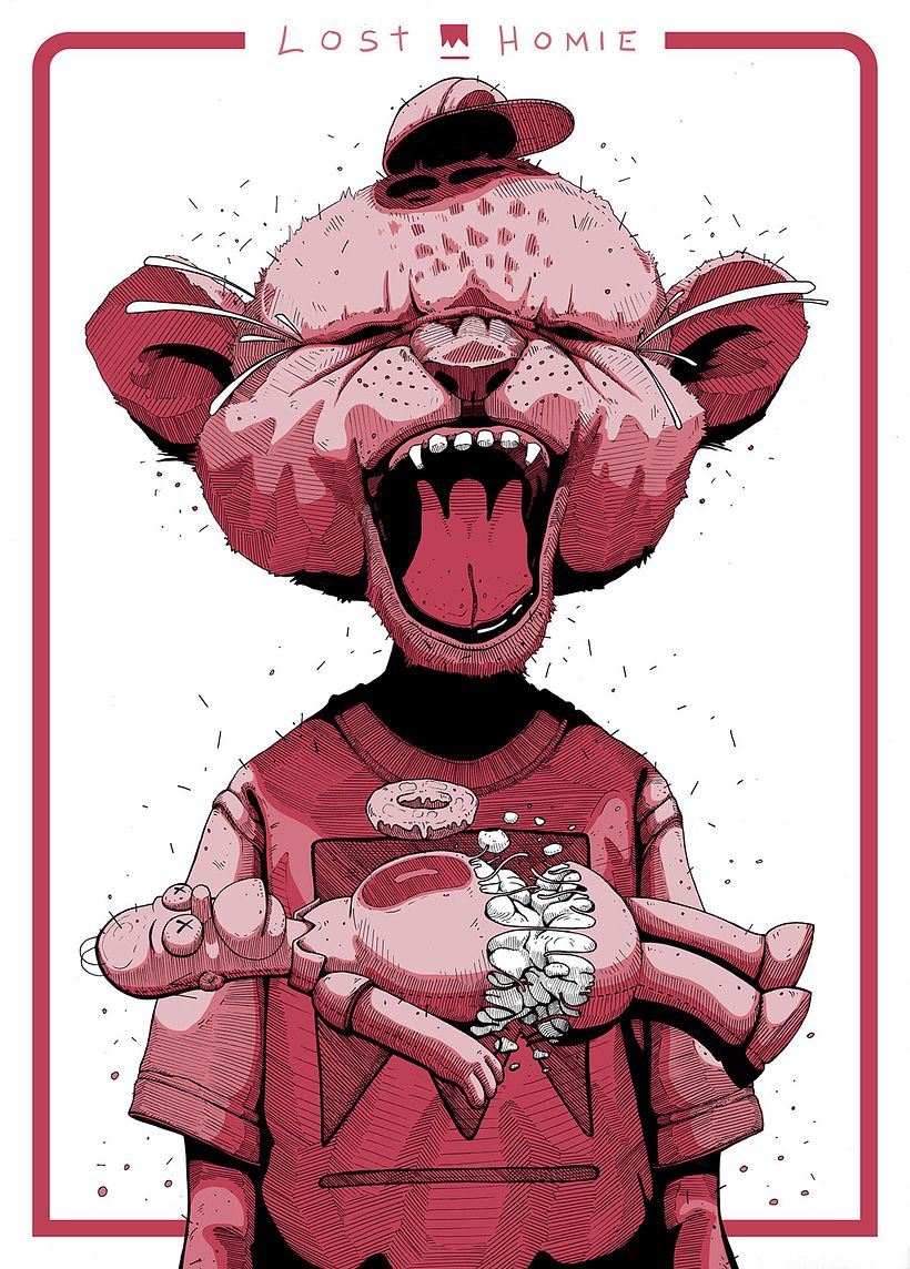 Ilustraciones con reminiscencias urbanas de Dhani Barragan 3