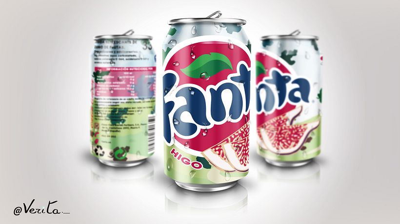 Trabajo de clase, creación de imagen para nuevo sabor de Fanta 0