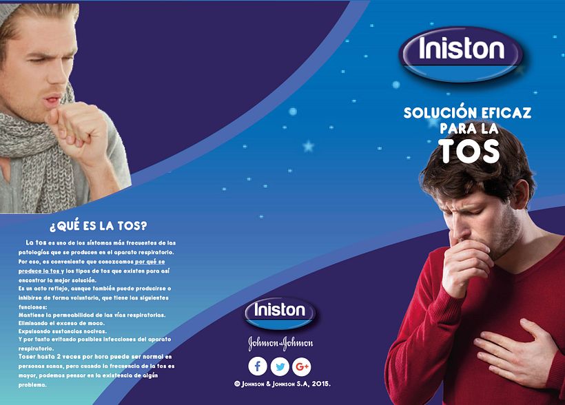 Diseño de un folleto, un tríptico para Inistón. -1