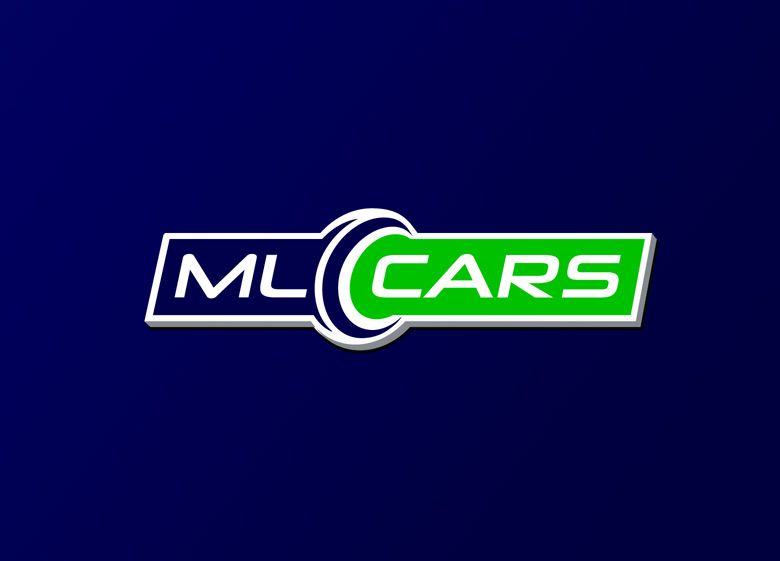Diseño de logotipo para ML CARS, un centro ubicado en la provincia de Huelva y dedicado a la compra venta de vehículos de segunda mano y ocasión. 2