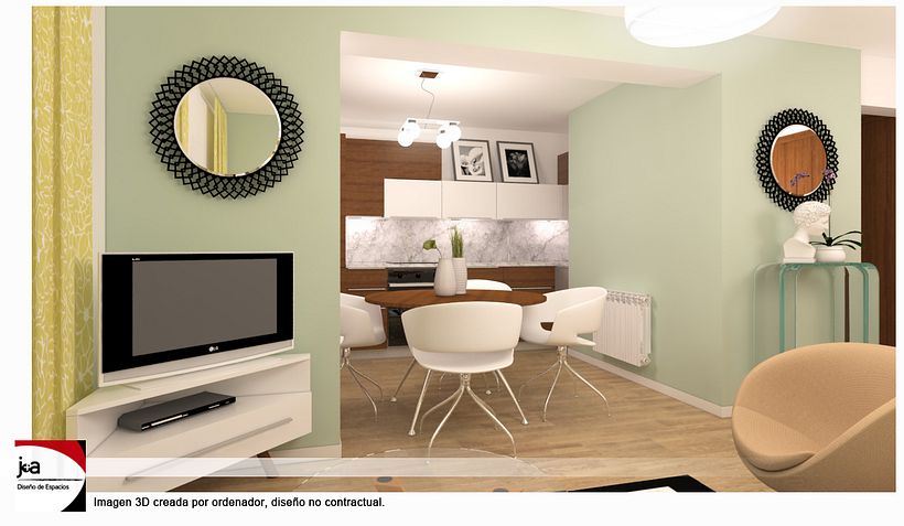 Renovation of a three bedroom apartment in Madrid 1