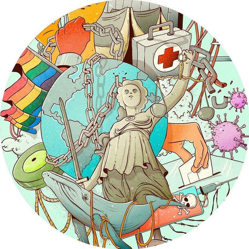 Mi Proyecto del curso: Técnicas de Ilustración y composición realista para prensa 11
