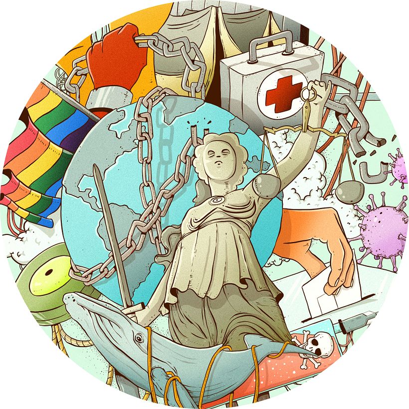 Mi Proyecto del curso: Técnicas de Ilustración y composición realista para prensa 9