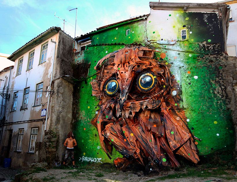 El arte urbano que remueve conciencias de Bordalo II 6