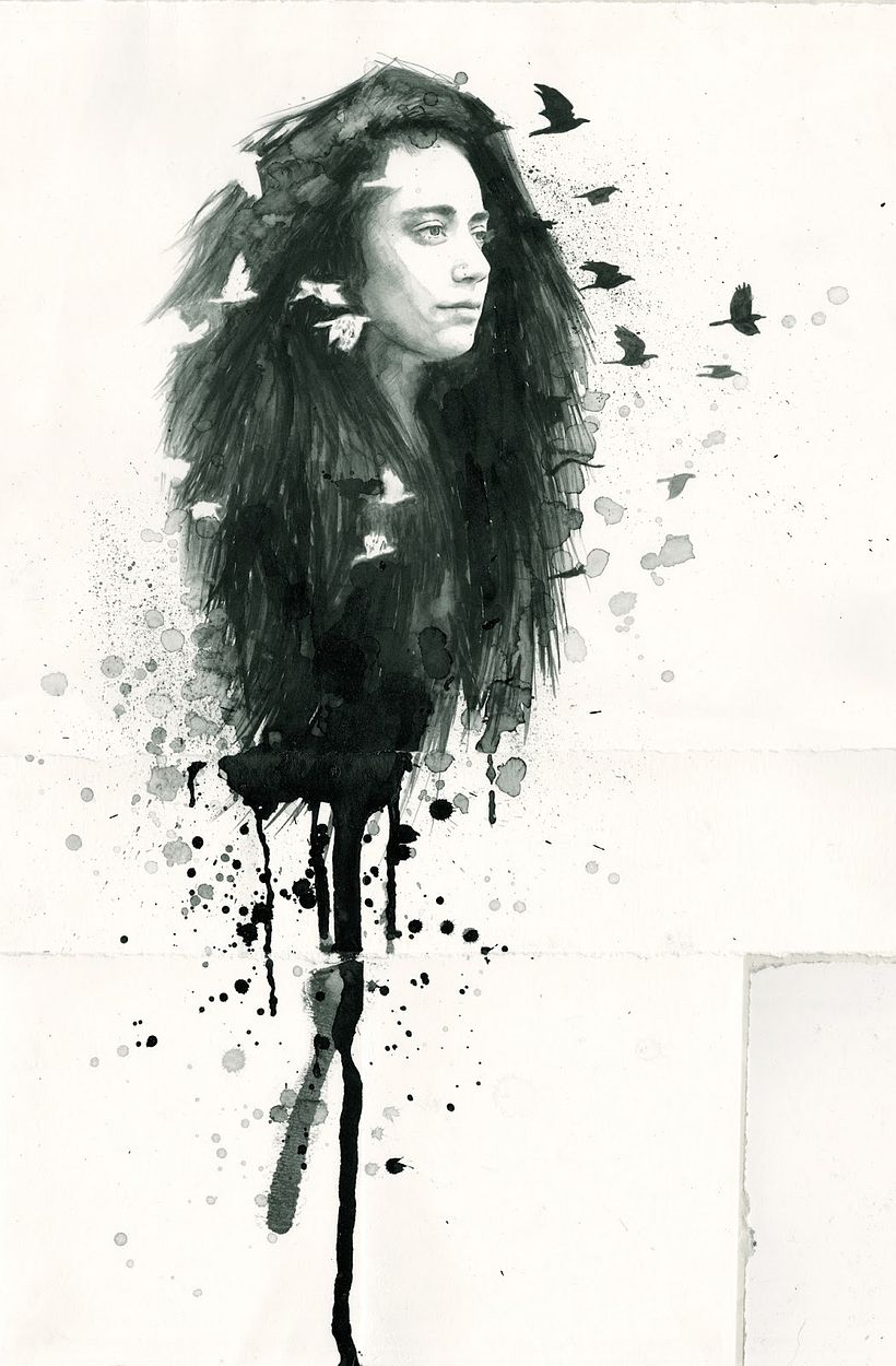 Every time you say goodbye a raven nests on my head 0