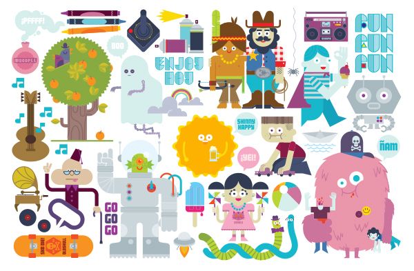 Lúdico (ilustraciones para páginas centrales de la publicación El Fanzine) 3