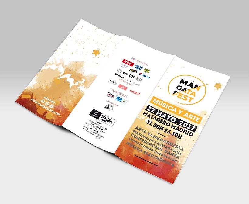 MANGATAFEST. Proyecto final de máster. Es un festival multidisciplinar que pretende generar un ambiente de sensaciones y experiencias que envuelvan al público a través del arte y la música electrónica.  6