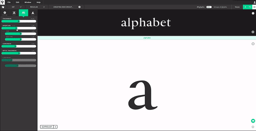 Prototypo permite customizar tipografías 7