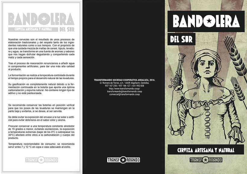 Tríptico Cervezas Bandolera 2