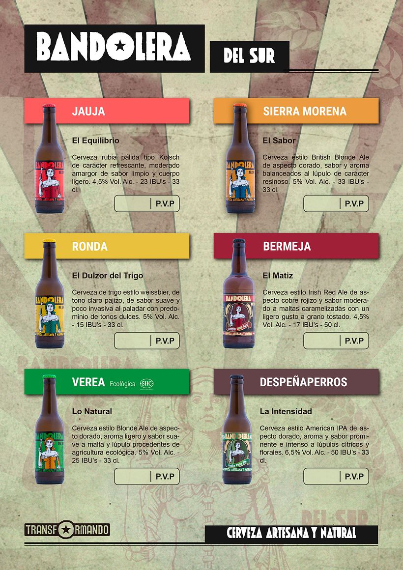 Tríptico Cervezas Bandolera 4
