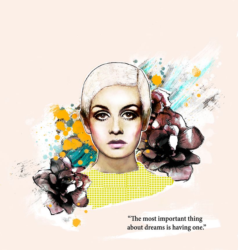 Mi Proyecto del curso: Retrato de Twiggy 1