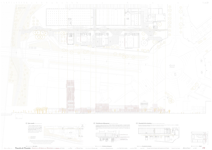 Creation Conector! | Working space for creatives in an old industrial site in Madrid, majoring in sustainable design | ETSAM 2015 | Final architectural thesis 3