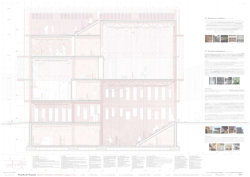 Creation Conector! | Working space for creatives in an old industrial site in Madrid, majoring in sustainable design | ETSAM 2015 | Final architectural thesis 7