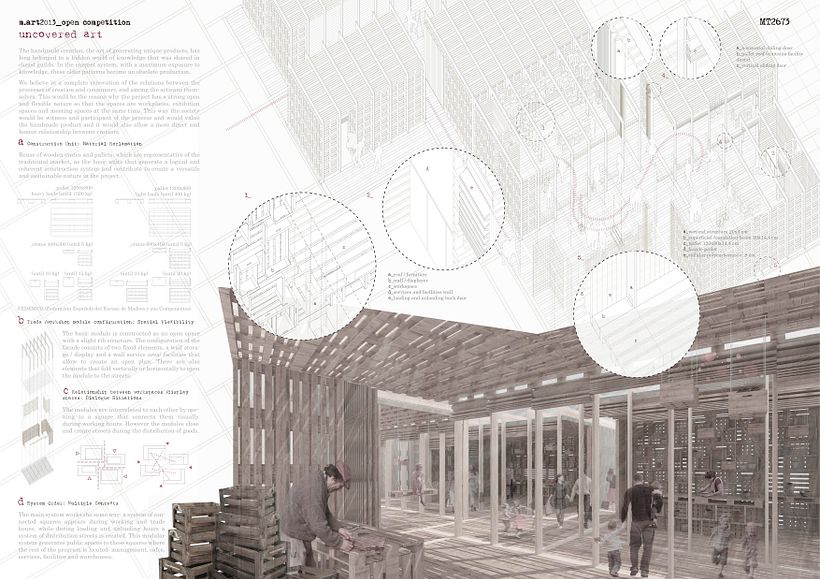 Uncovered art | m.art2013 Open competition for an artisians market | Third Prize in Opengap International Competition | Marta Anton de Zafra and Ines Anton Losada 0