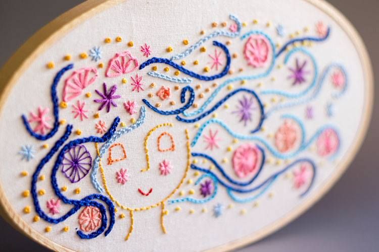 Dibujo del blog de DMC y Block #4 – Happy Happy de #thesplendidsampler -1
