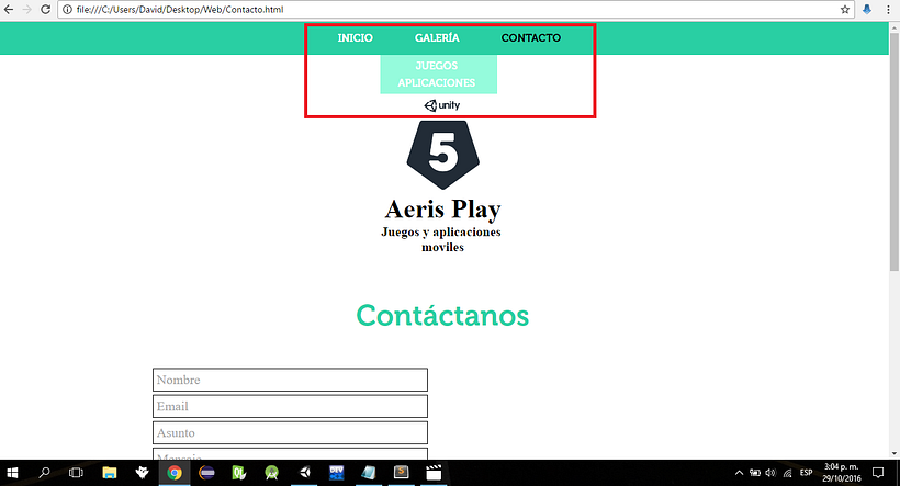 Cambiar un <Div> al hacer Hover en un enlace. 1