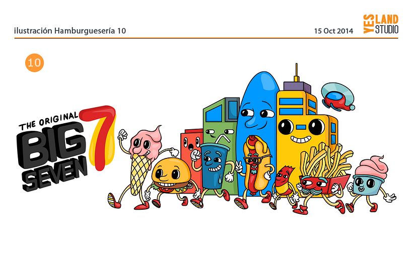 The original Big 7 - Ilustración tradicional