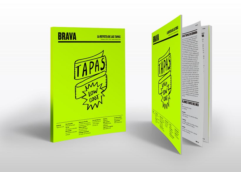 Brava. Proyecto editorial_Revista de tapas y de rutas por diferentes ciudades. Natalia Nebot_Laura Soriano 4