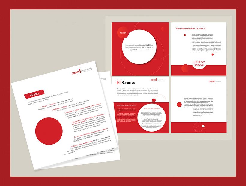 Diseño de manual corporativo para Nexos Empresariales 2009 -1