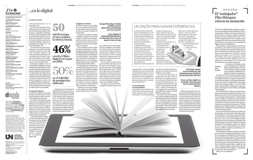 Sumplemento N°16 Fin de Semana 11-11-2016 1